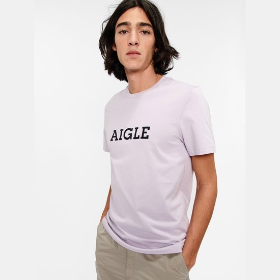 Aigle Technical T-shirts Men White ZA-96743